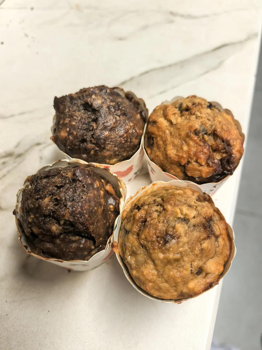 红糖全麦香蕉马芬