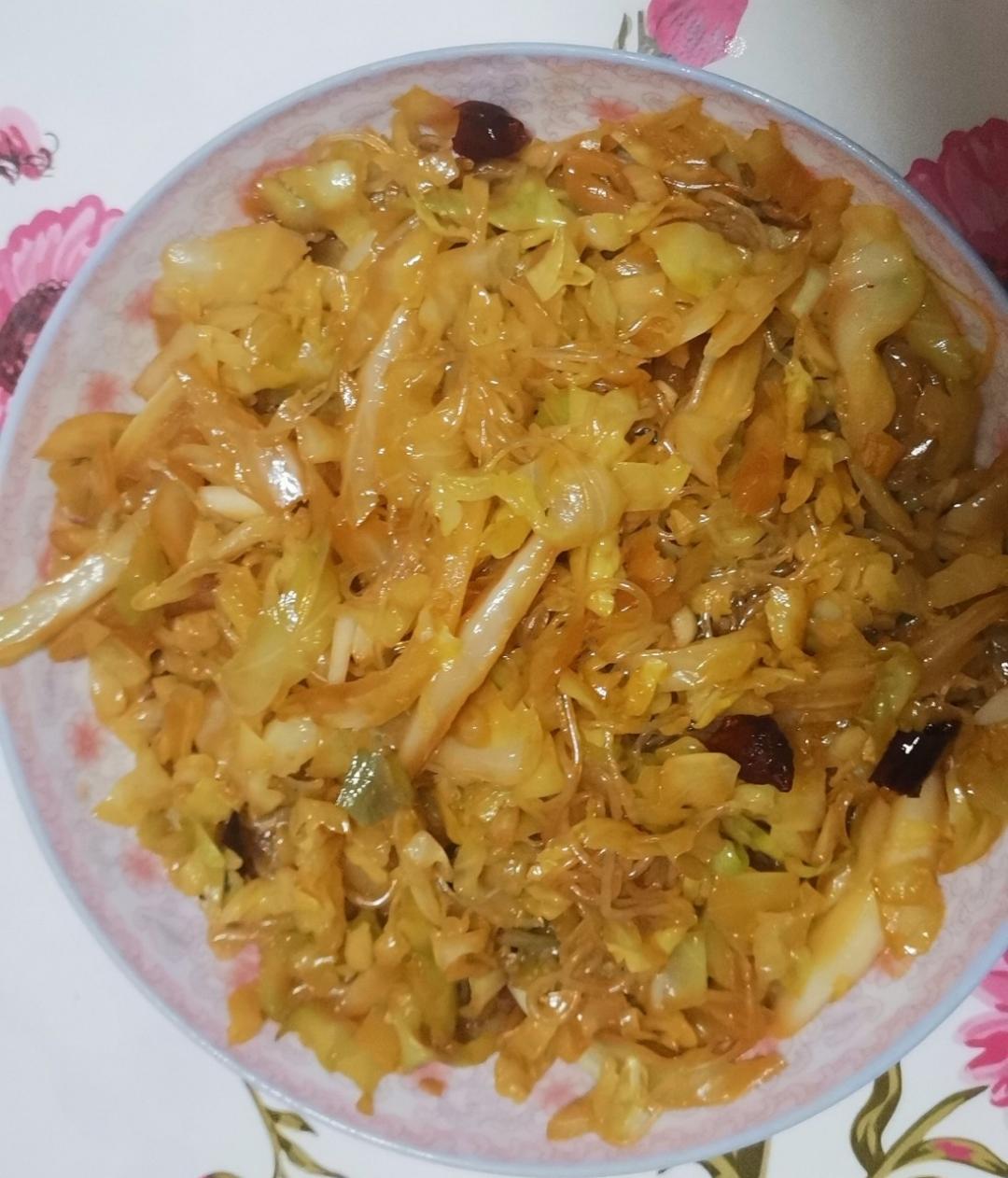 包菜粉丝（粉丝炒包菜）