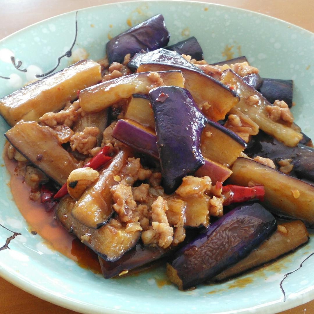 红烧肉沫茄子