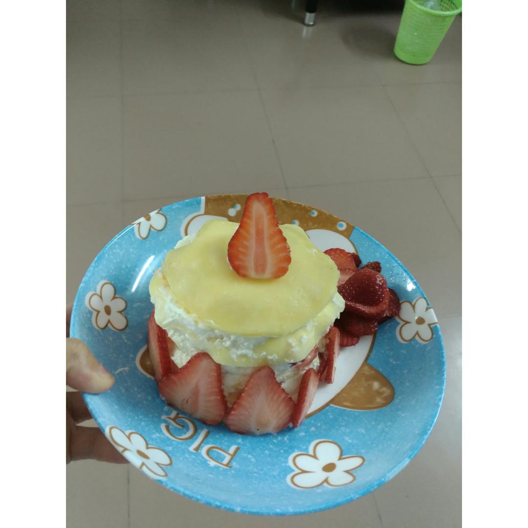 千层蛋糕（面糊不结块搅拌法+抹茶粉无颗粒）