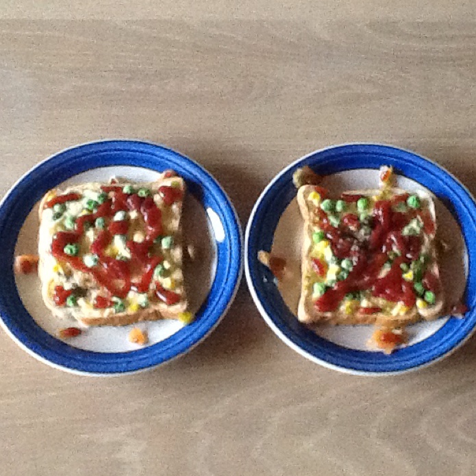 一分钟早餐 芝士焗吐司片 微波炉版