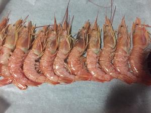 超简单又好吃的海盐烤阿根廷红虾～的做法 步骤4