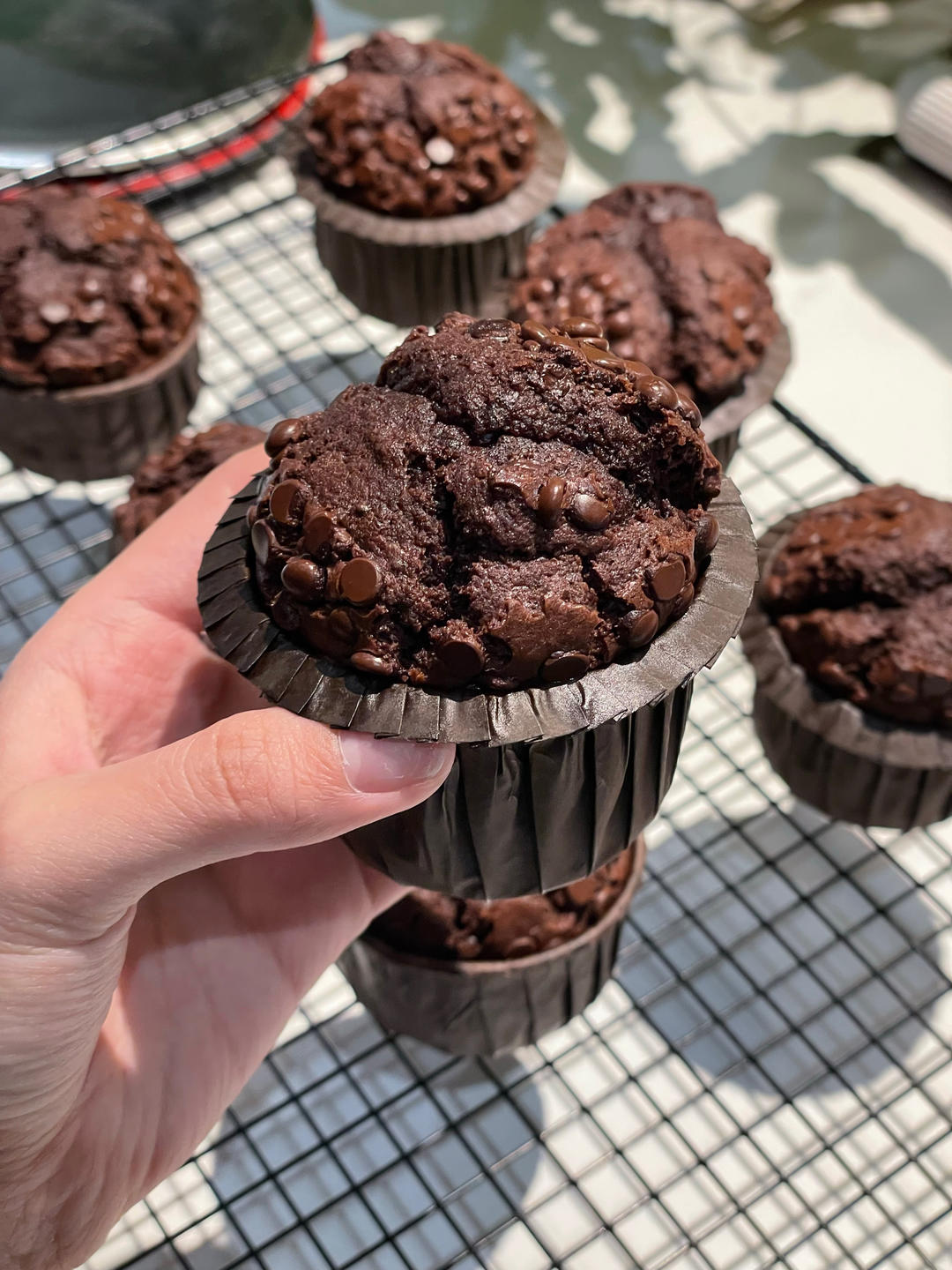 在家做巧克力蘑菇头麦芬蛋糕🍫