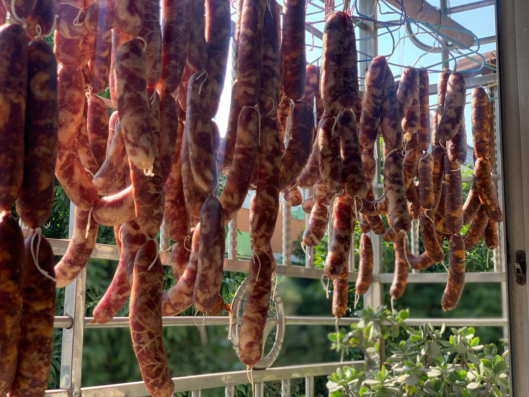 自制腊肠，灌香肠，苏式香肠