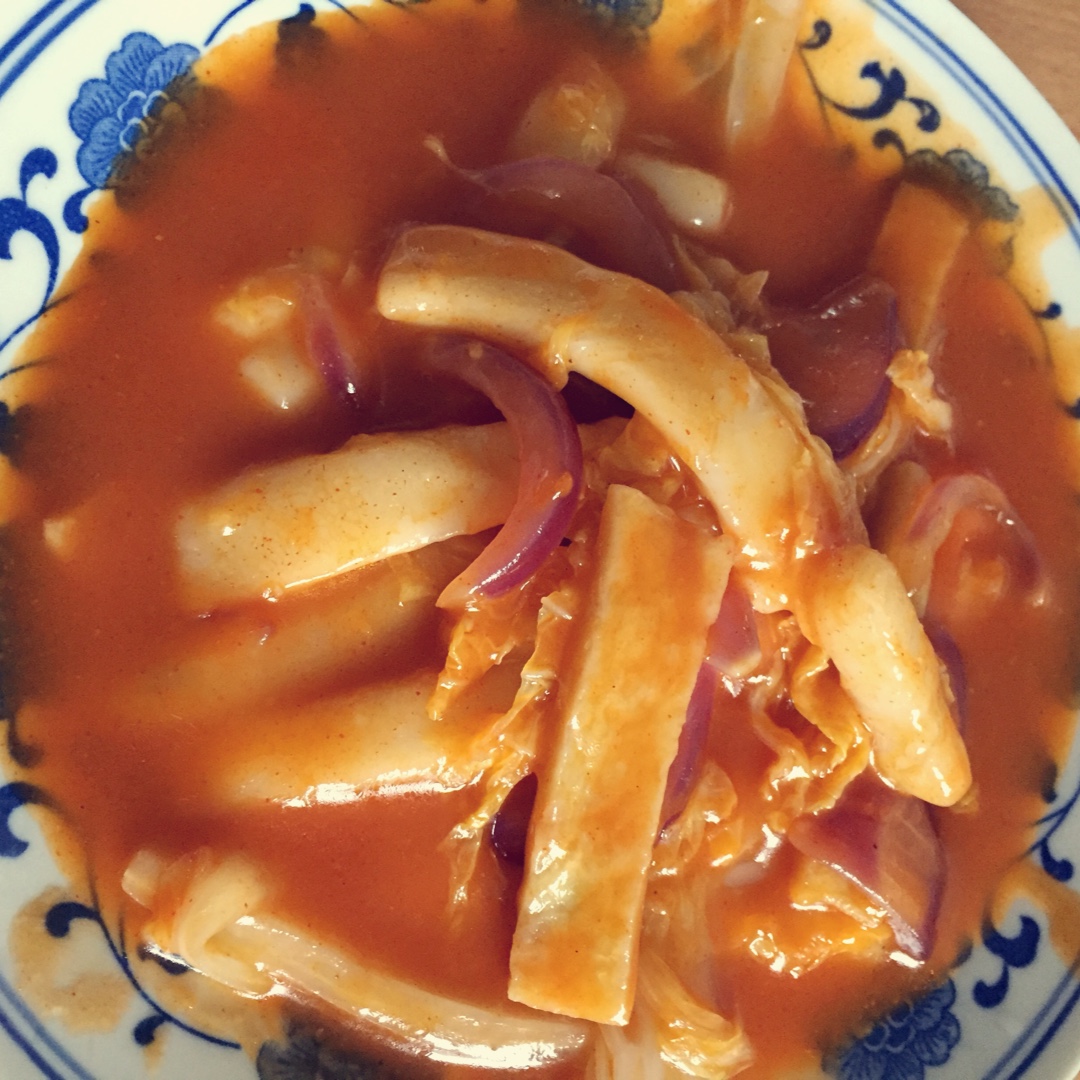 韩式辣炒年糕（or网红芝士套路之芝心年糕）