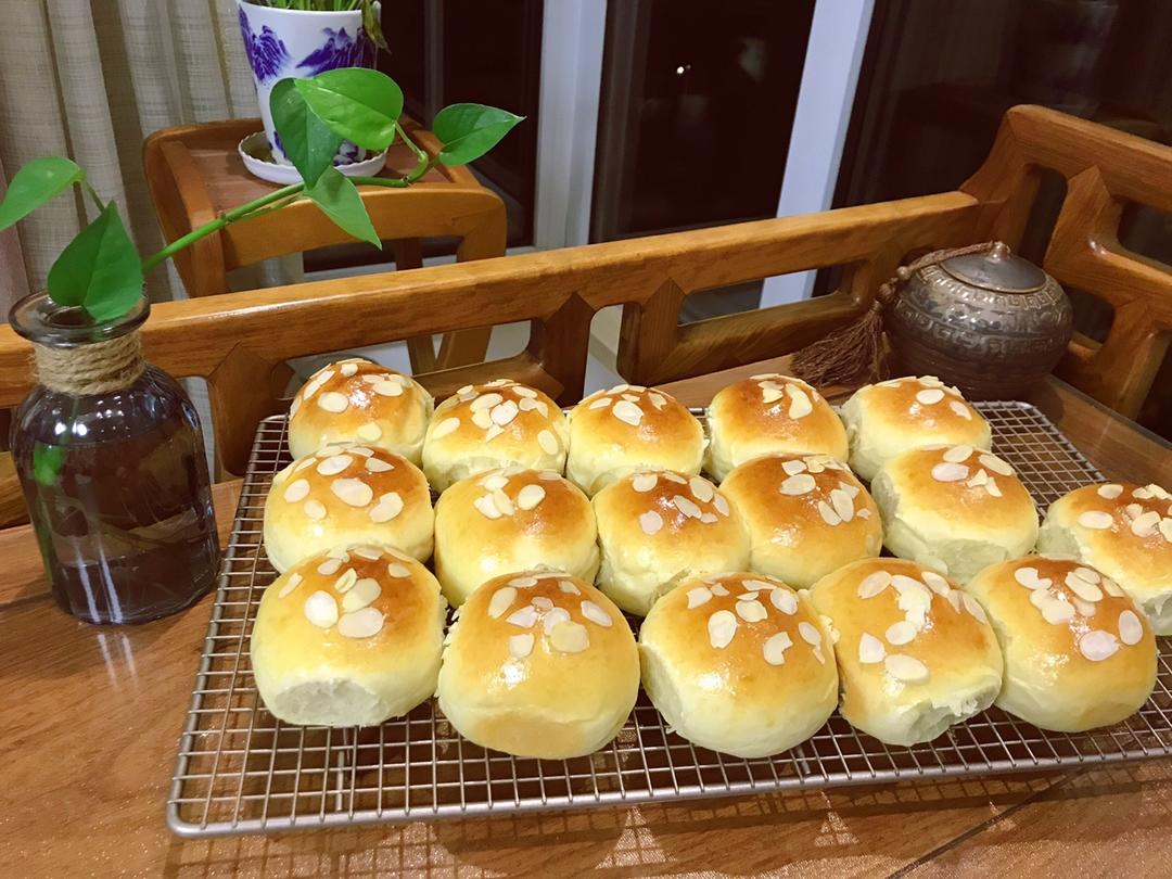 奶黄小餐包-一次发酵超好吃（附快手奶黄馅制作方法）