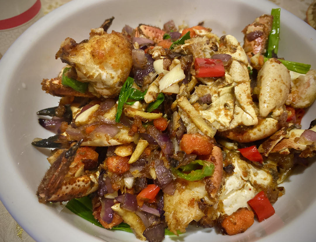 好吃到跳的椒盐面包蟹