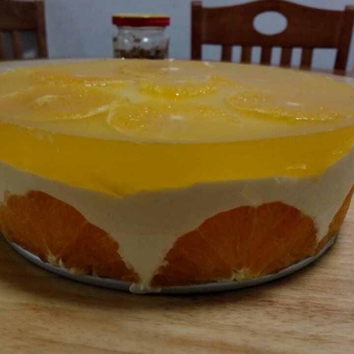 8寸香橙慕斯蛋糕