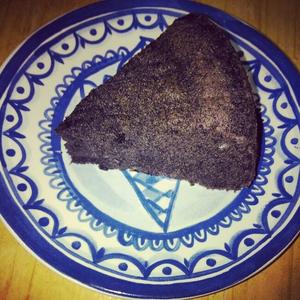 超简单 免烤黑米蛋糕8寸（戚风版）的做法 步骤10