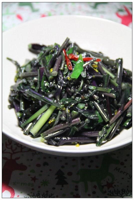 董太的私方菜--素炒紫菜苔的做法