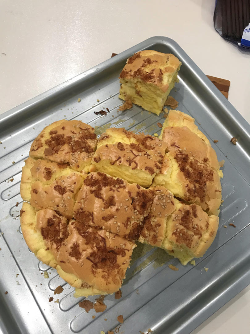 芝士夹心肉松蛋糕🍰