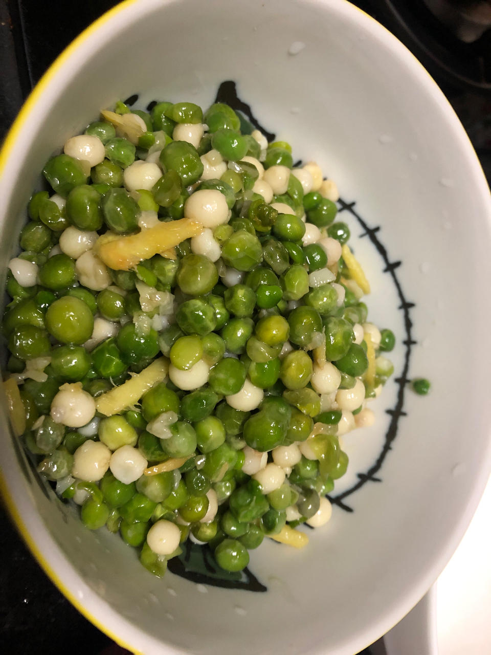 大珠小珠落玉盘--青豆鸡头米小炒