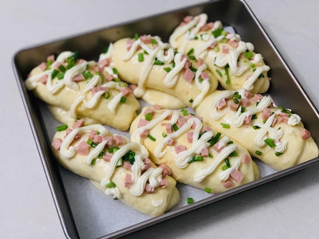 香葱火腿肉松面包