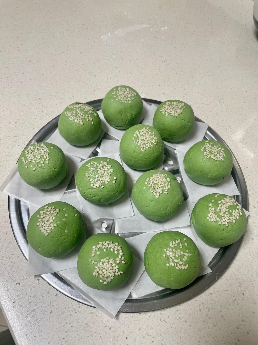 Q糯的艾草·青团（咸蛋肉松）