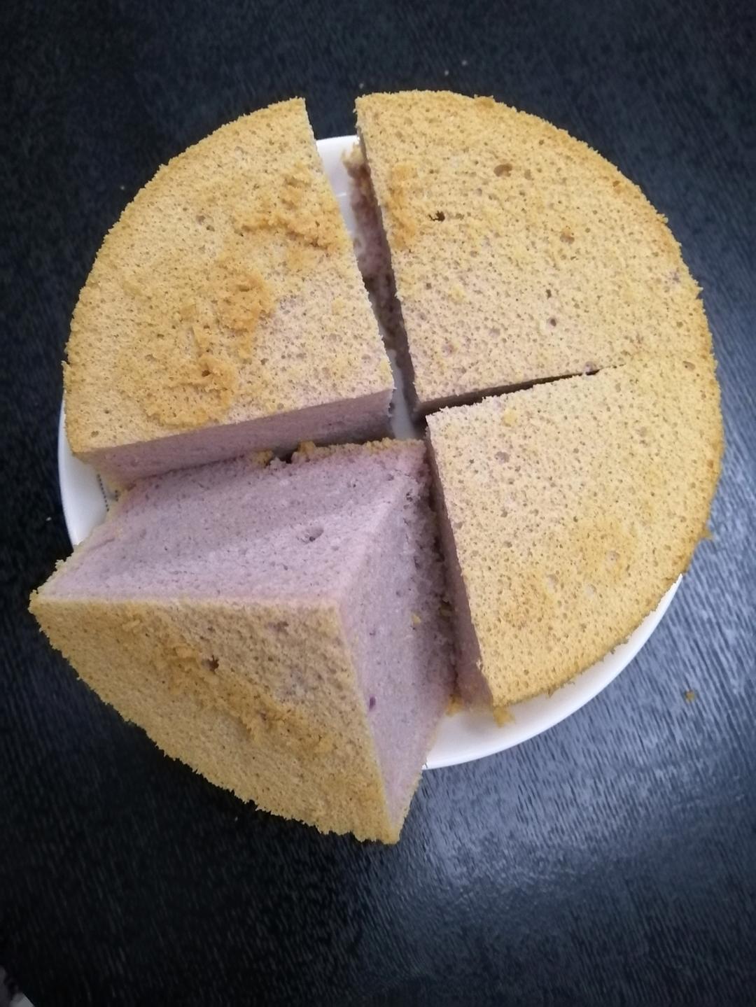 超爱的梦幻紫‼️不变色的紫色戚风蛋糕㊙️有技巧