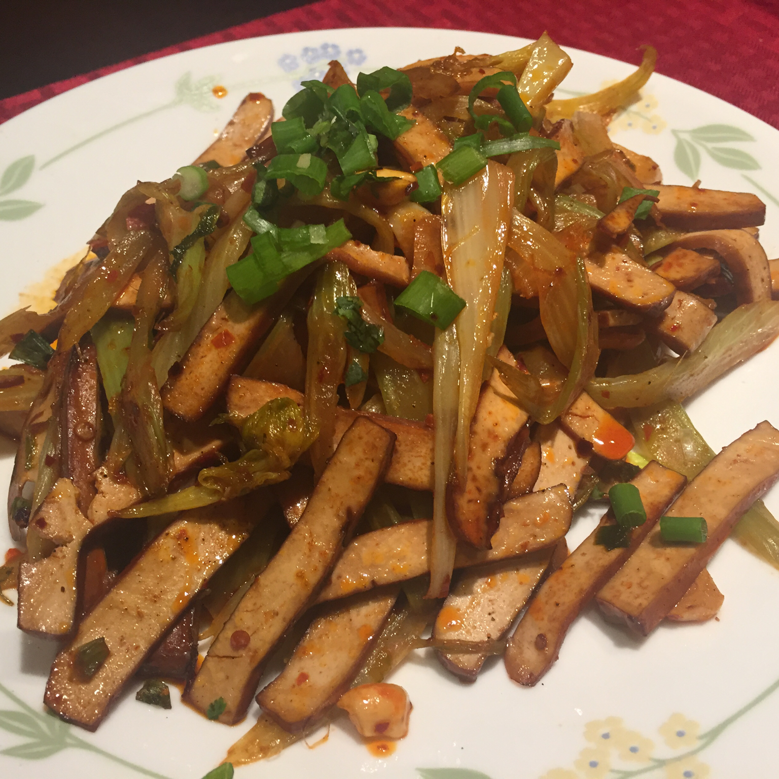 青椒豆腐干