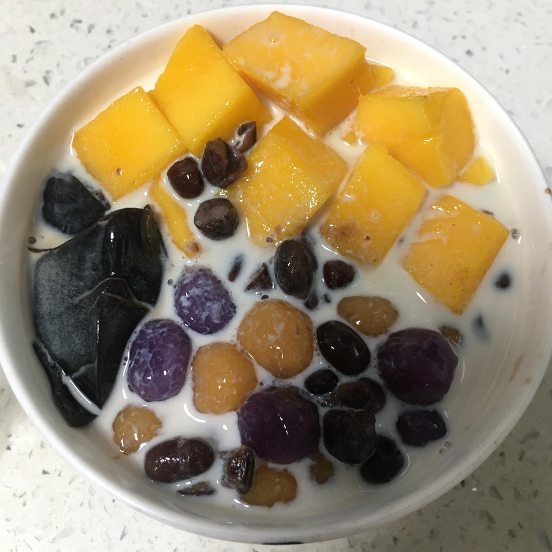 最简单芋圆烧仙草