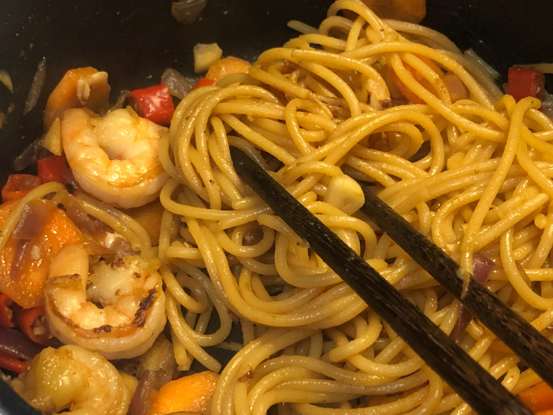 减脂|美味又低脂的虾油虾仁意大利面