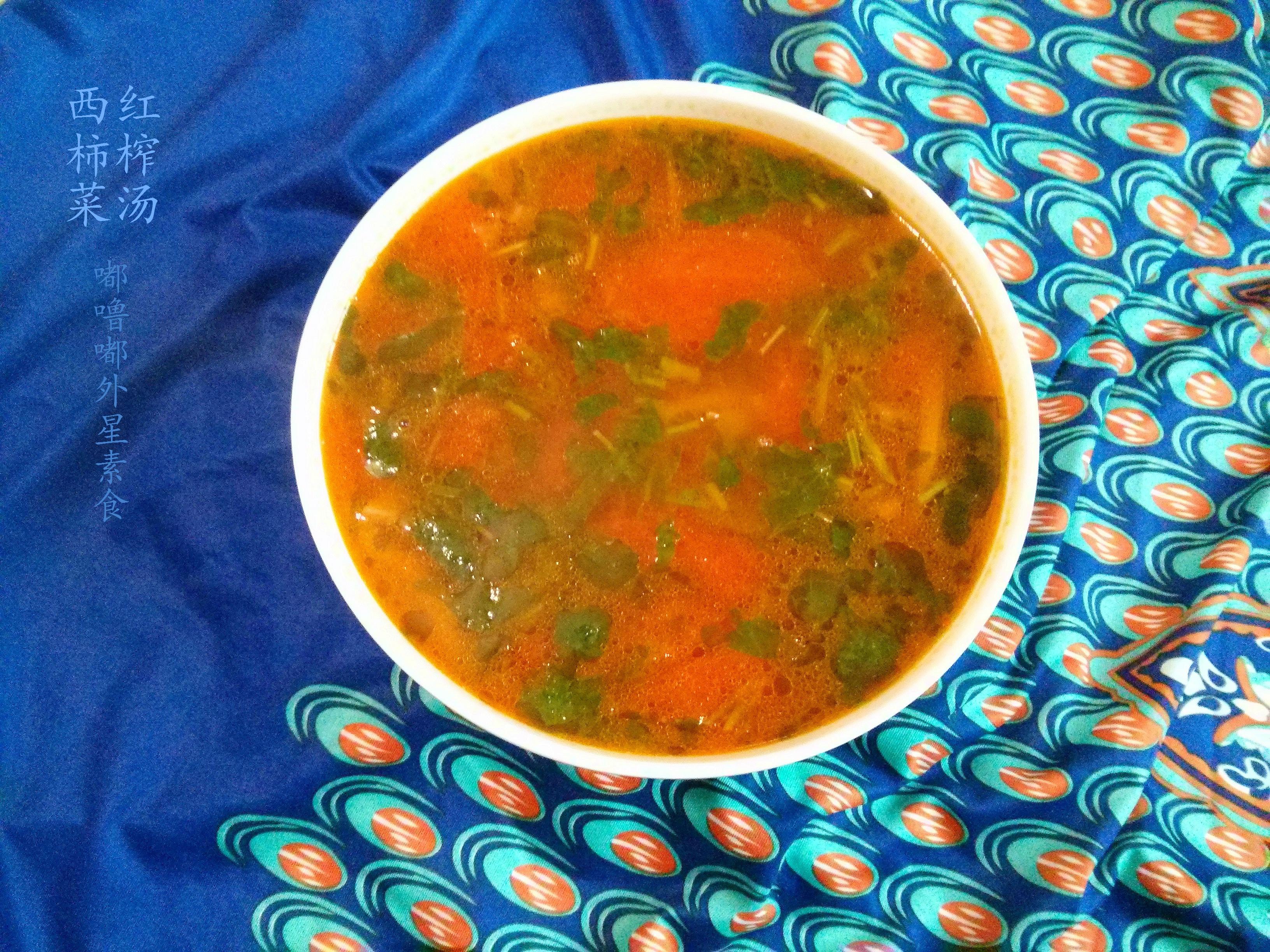 西红柿榨菜汤的做法