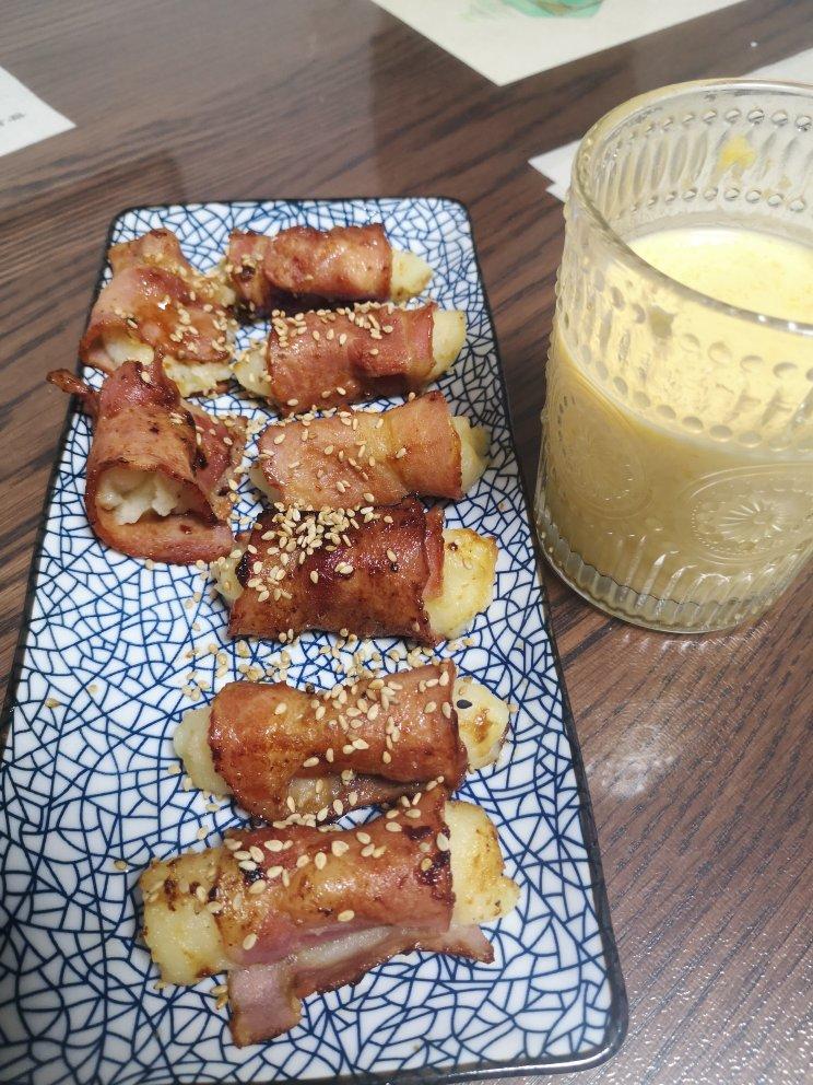 馋哭隔壁小孩❗️土豆新吃🔥照烧土豆泥培根卷