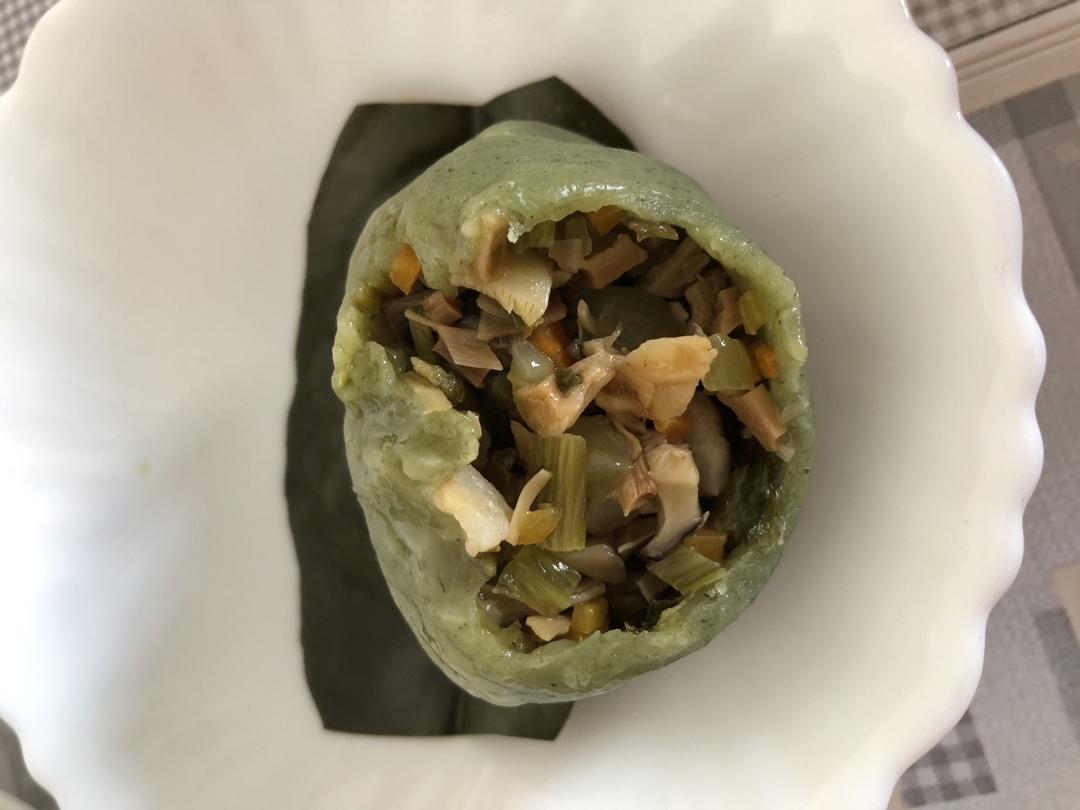 苏81做的青团清明粑清明粿鼠菊草饼鼠鞠草野菜饼
