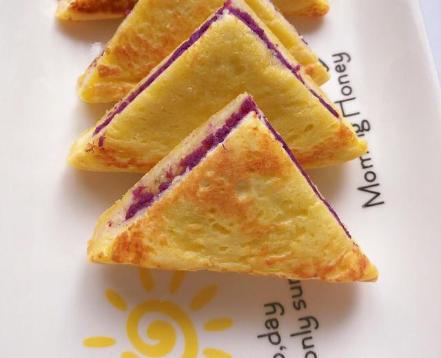 香蕉紫薯西多士的做法