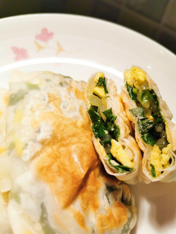 秒杀夜市小吃摊韭菜盒子(饺子皮版)