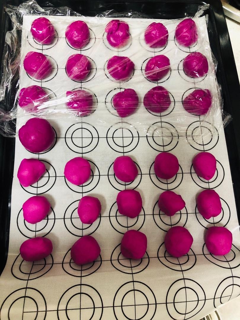 🌸花都开好了--步骤超详尽的桃花酥(无色素!火龙果版)