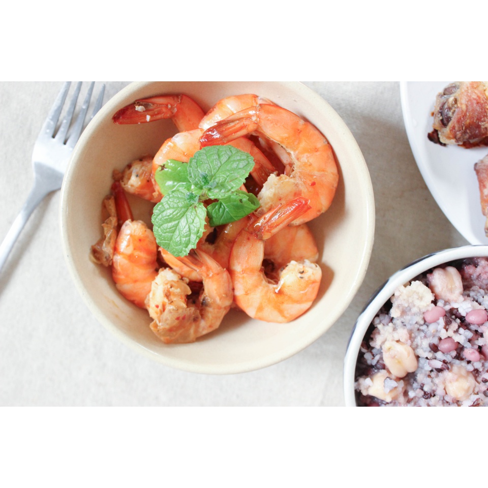 【无印良品轻料理】辣味蒸虾