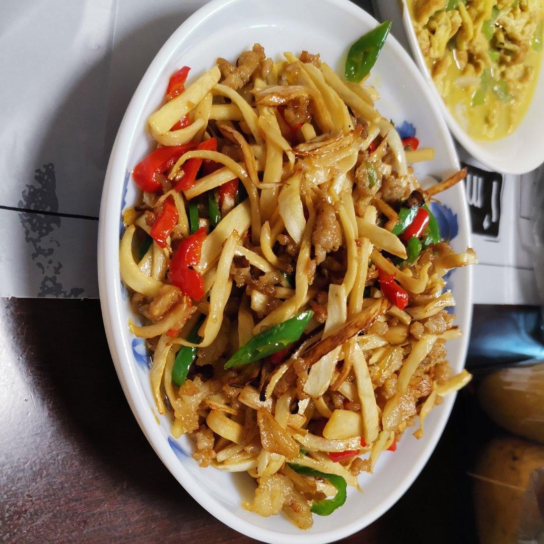 茭白炒肉丝