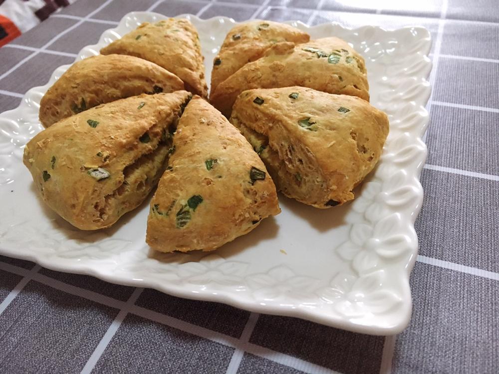 低脂香葱海苔肉松咸司康Y(≧∇≦)Y 无油无糖超快手