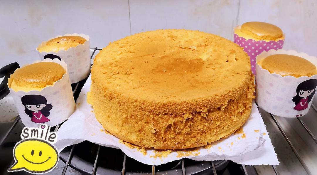 纸杯蛋糕 8寸戚风蛋糕的量