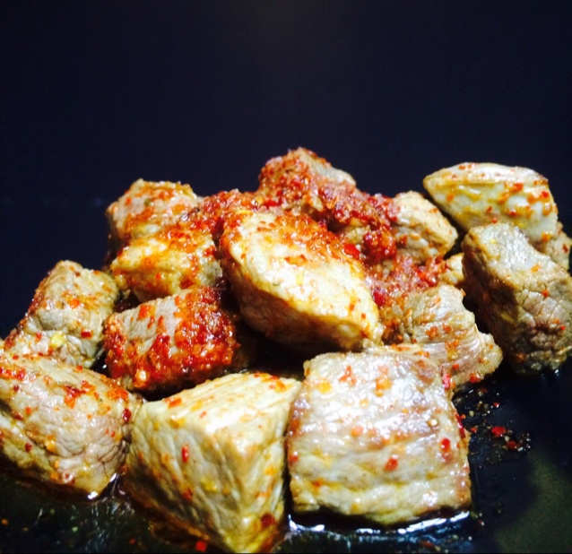 孜然牛肉粒