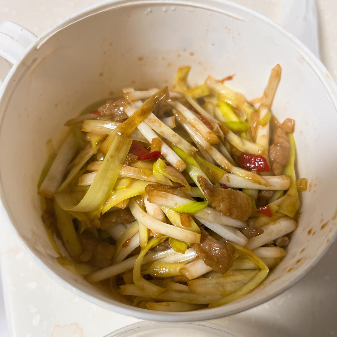 最好吃的韭黄炒肉