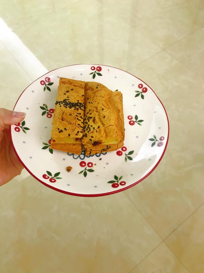 无需揉面‼️只要拌一拌就能做酥掉渣‼️好吃到爆的蔓越莓烤年糕‼