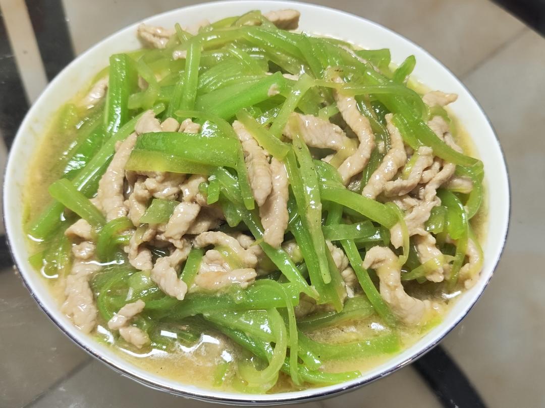 窝笋炒肉丝（超简单）