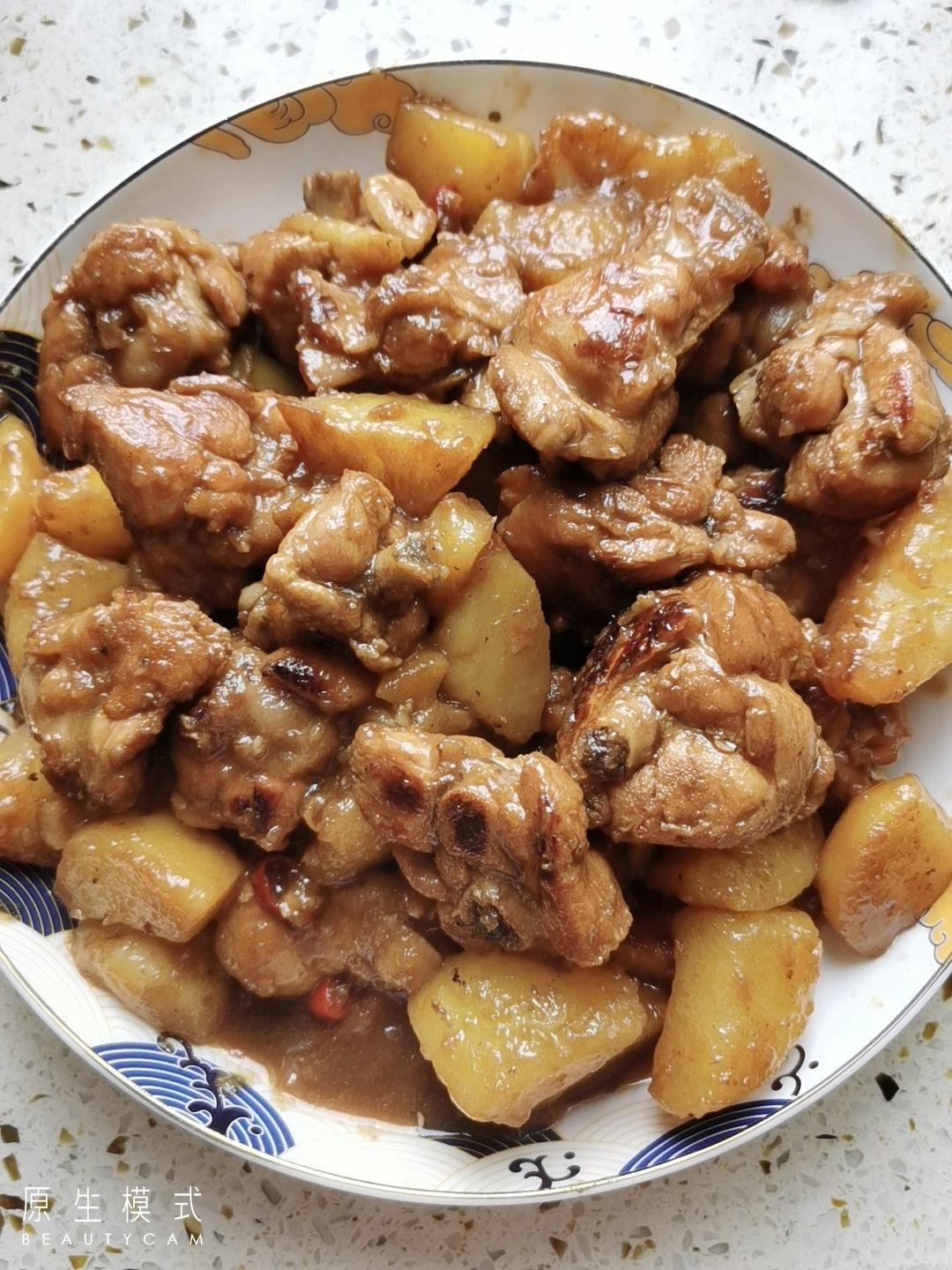 土豆焖鸡腿