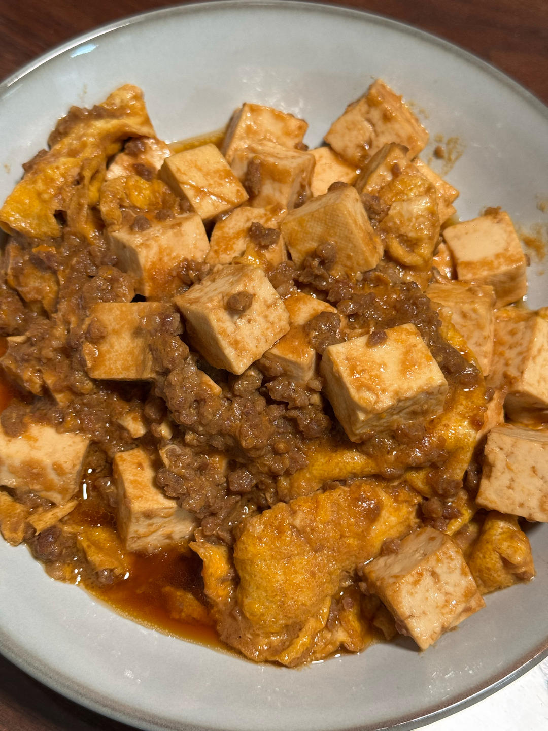 肉末滑蛋豆腐