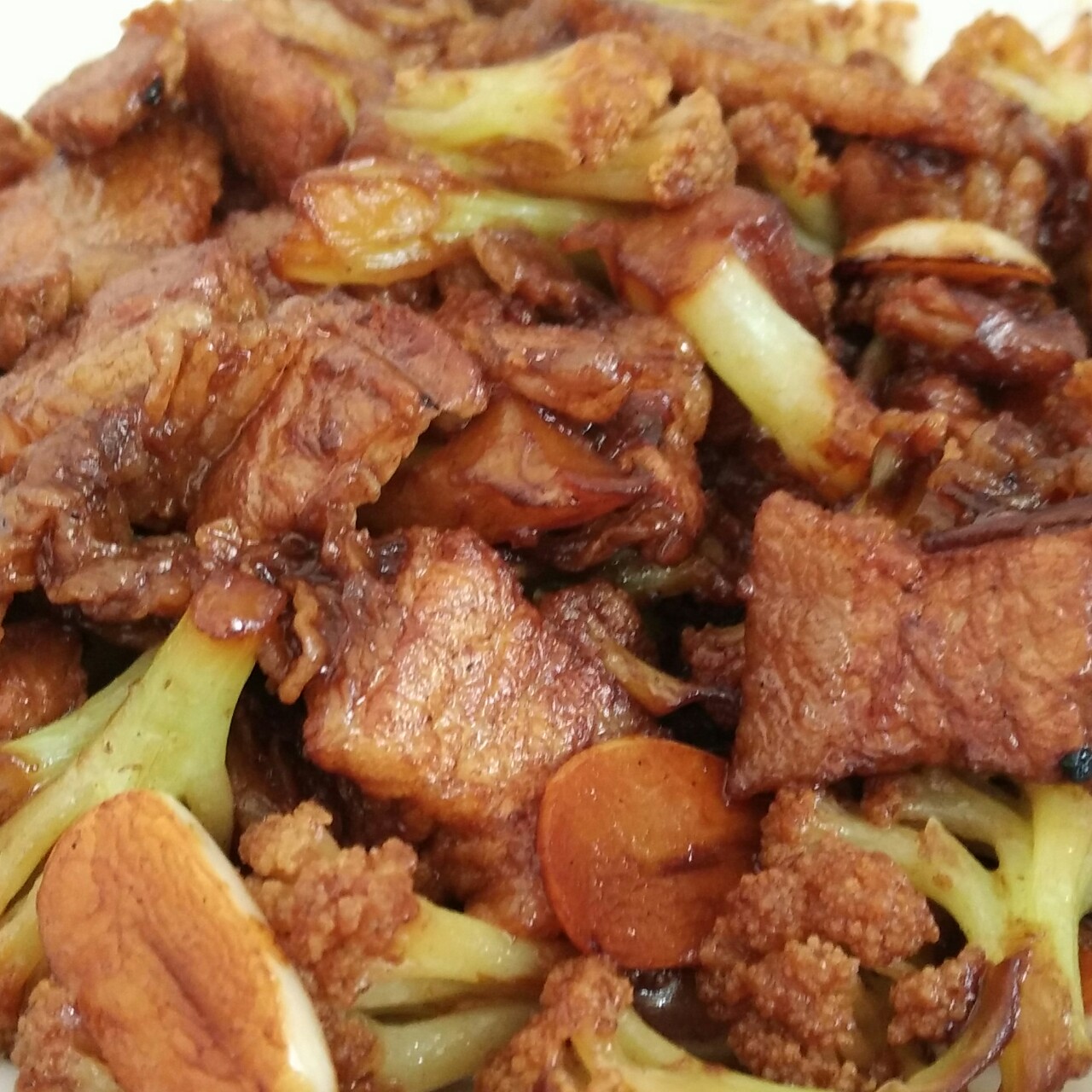 老丁的私房菜-干锅花菜