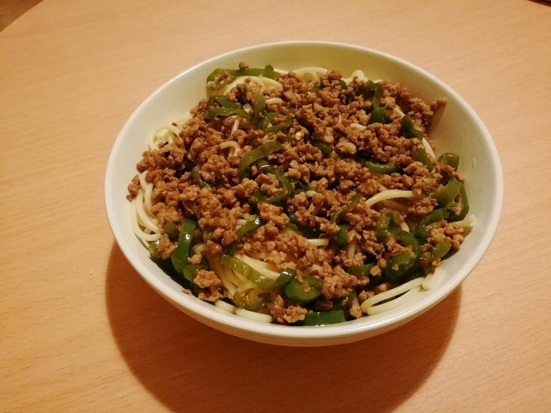 青椒肉末
