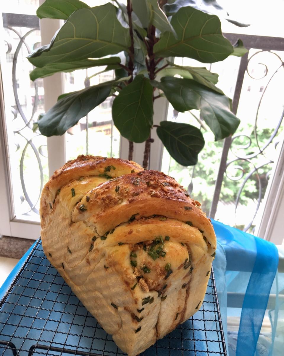 香葱肉松手撕吐司
