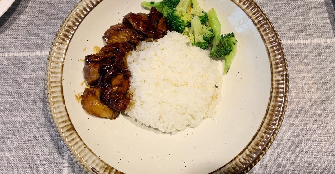 照烧鸡腿饭