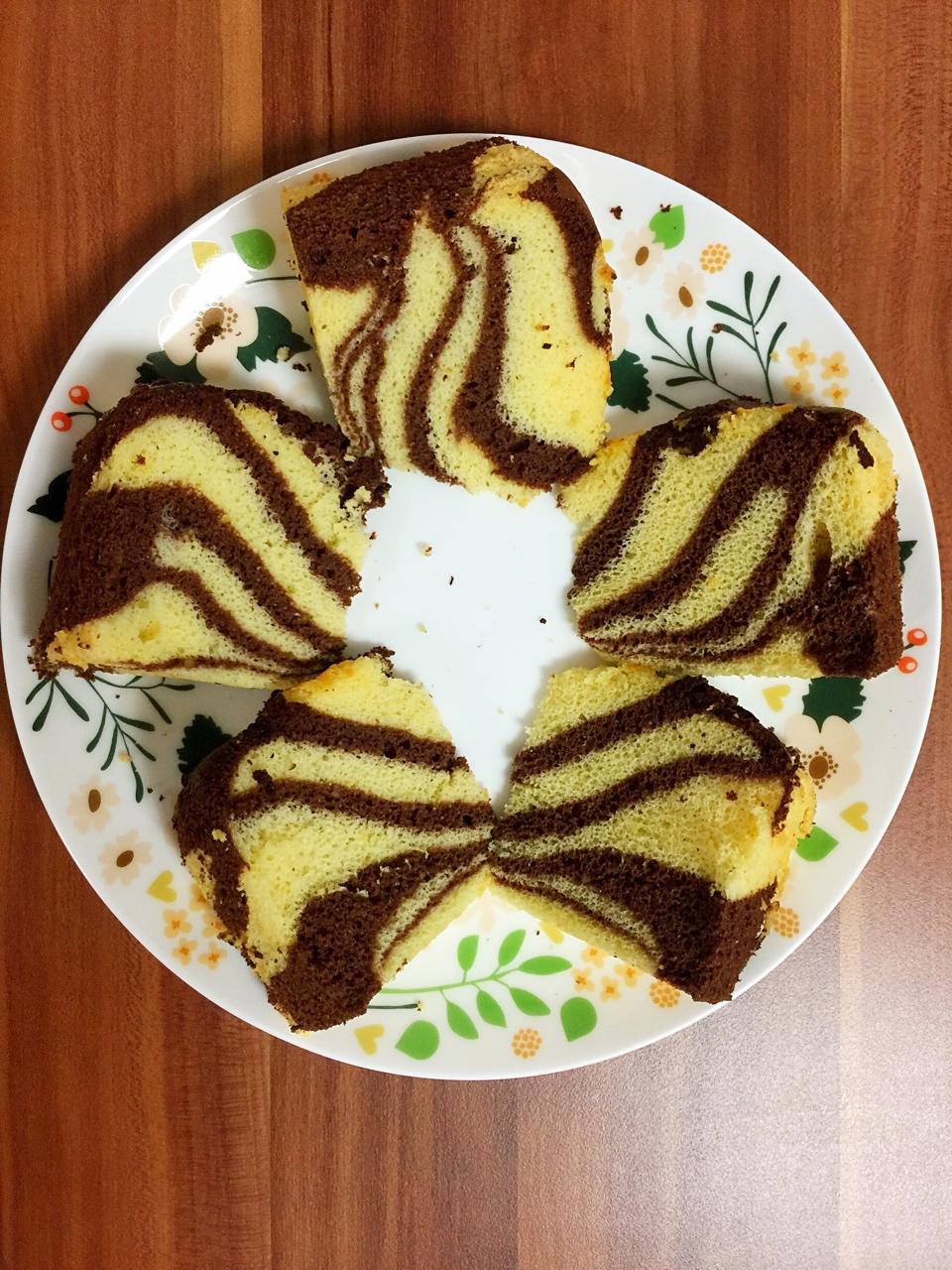 斑马纹戚风蛋糕