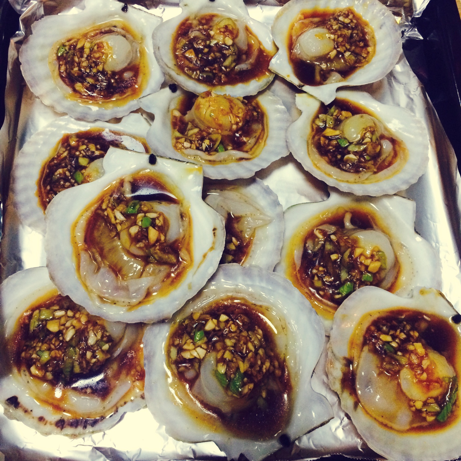 烤蒜蓉扇贝