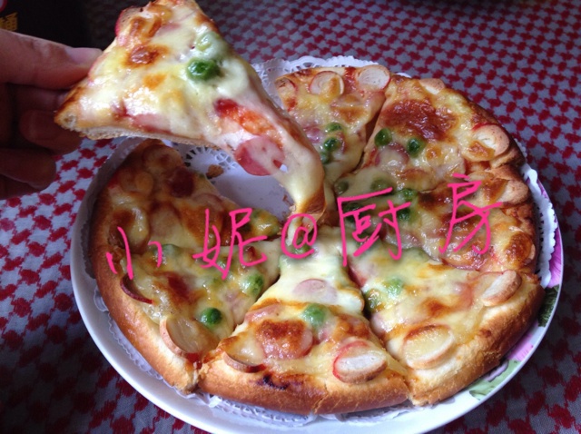 厚底鲜虾培根披萨