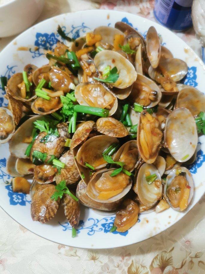 香辣炒花甲