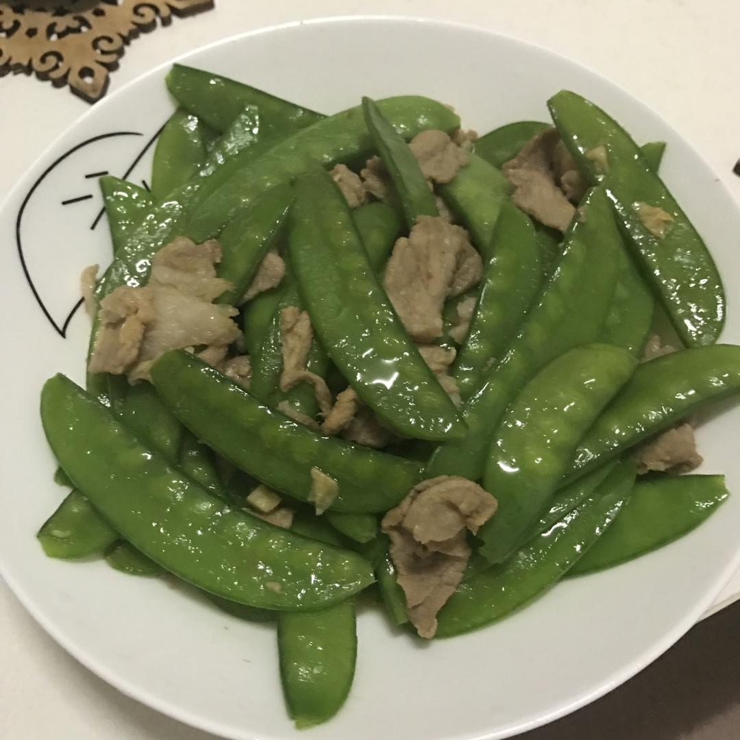 荷兰豆炒肉