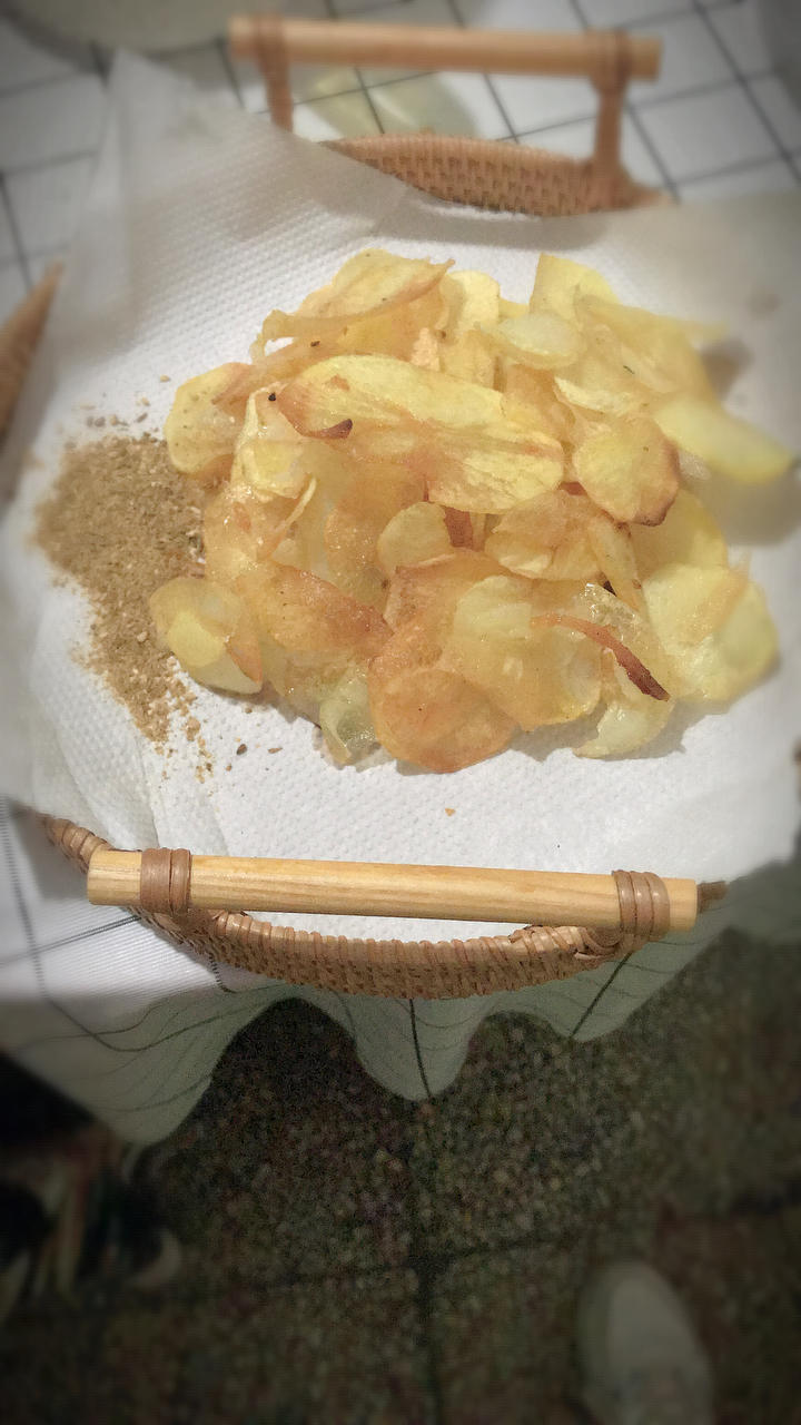 97焦香酥脆～自制薯片,嘎嘣脆秒杀膨化薯片