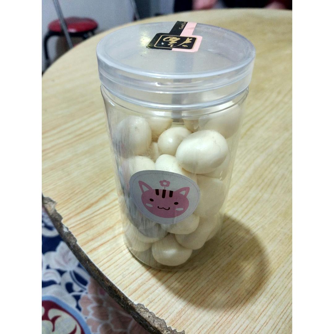 和宝贝一起动手做——牛乳球！