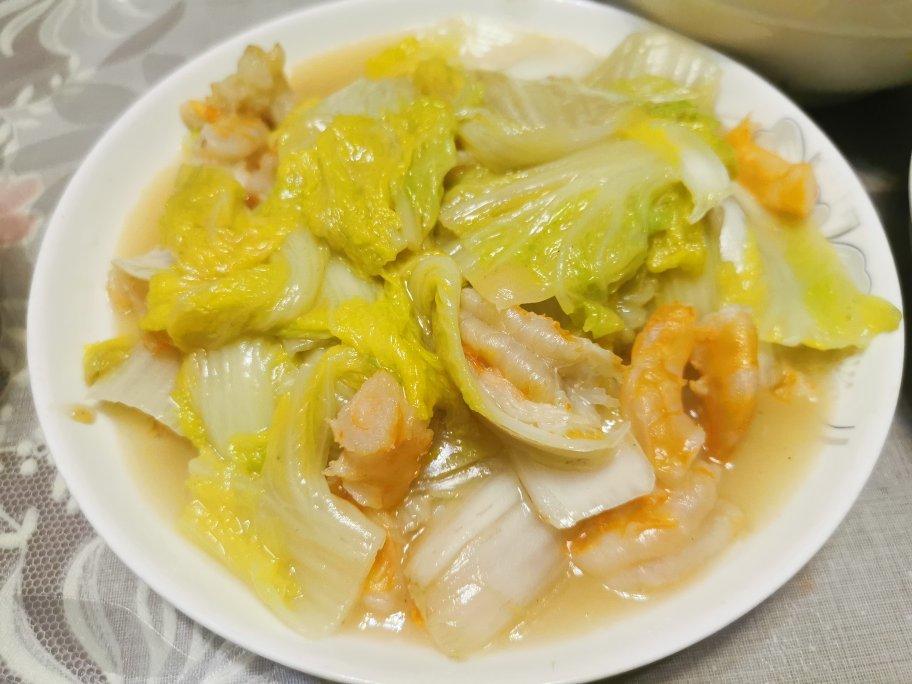 海洋_83z5做的蒜蓉虾仁娃娃菜